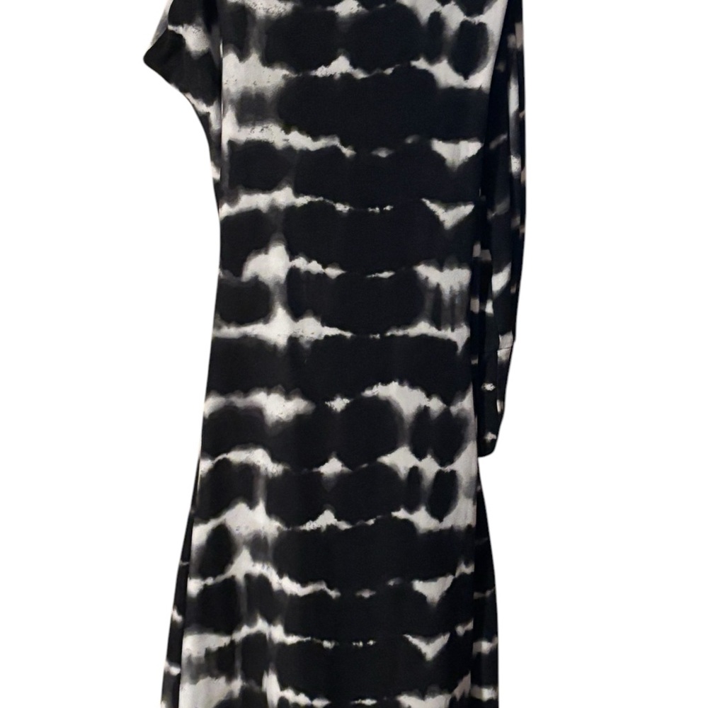 Black and White Patterned Women's wide leg leggings